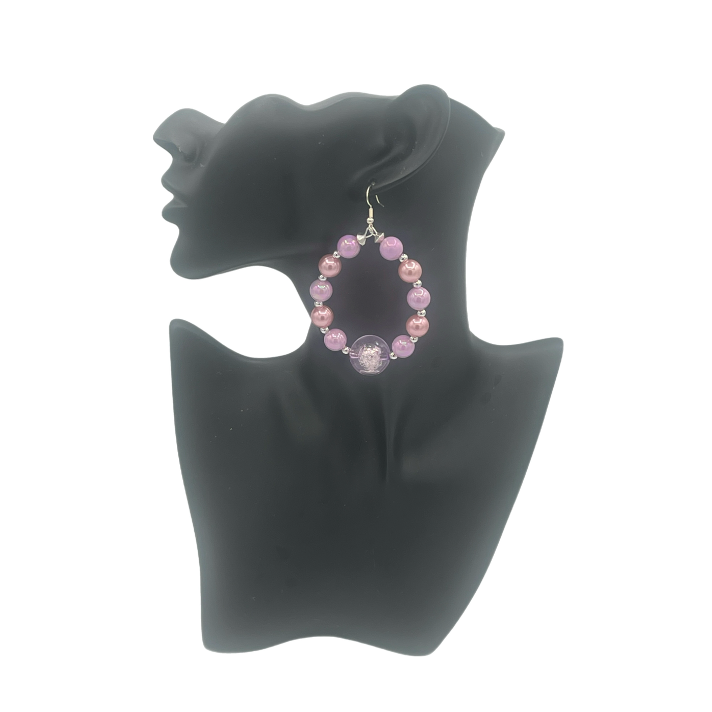 Yummy| Oval Pearl Earrings With Jumbo Ball Accents