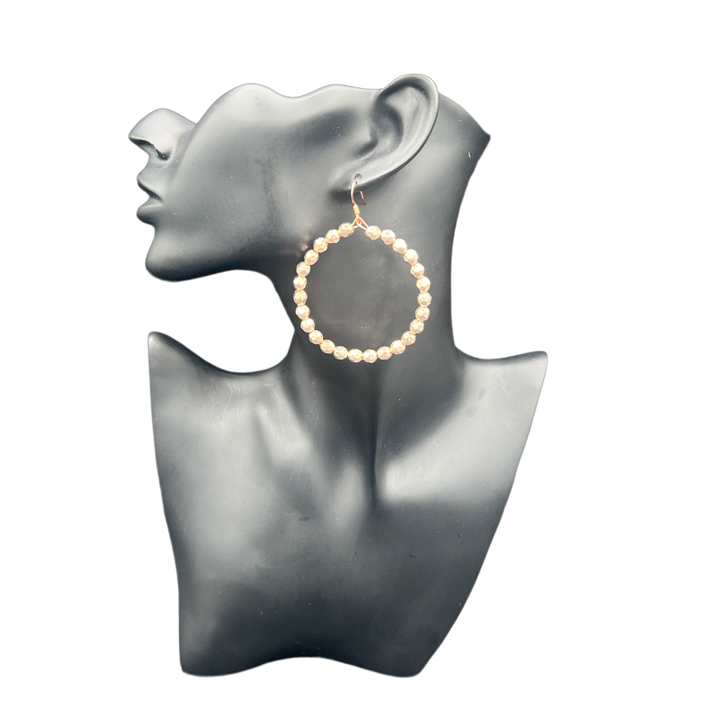 22 Rose| Small Rose Gold Pellet Hoop Earrings