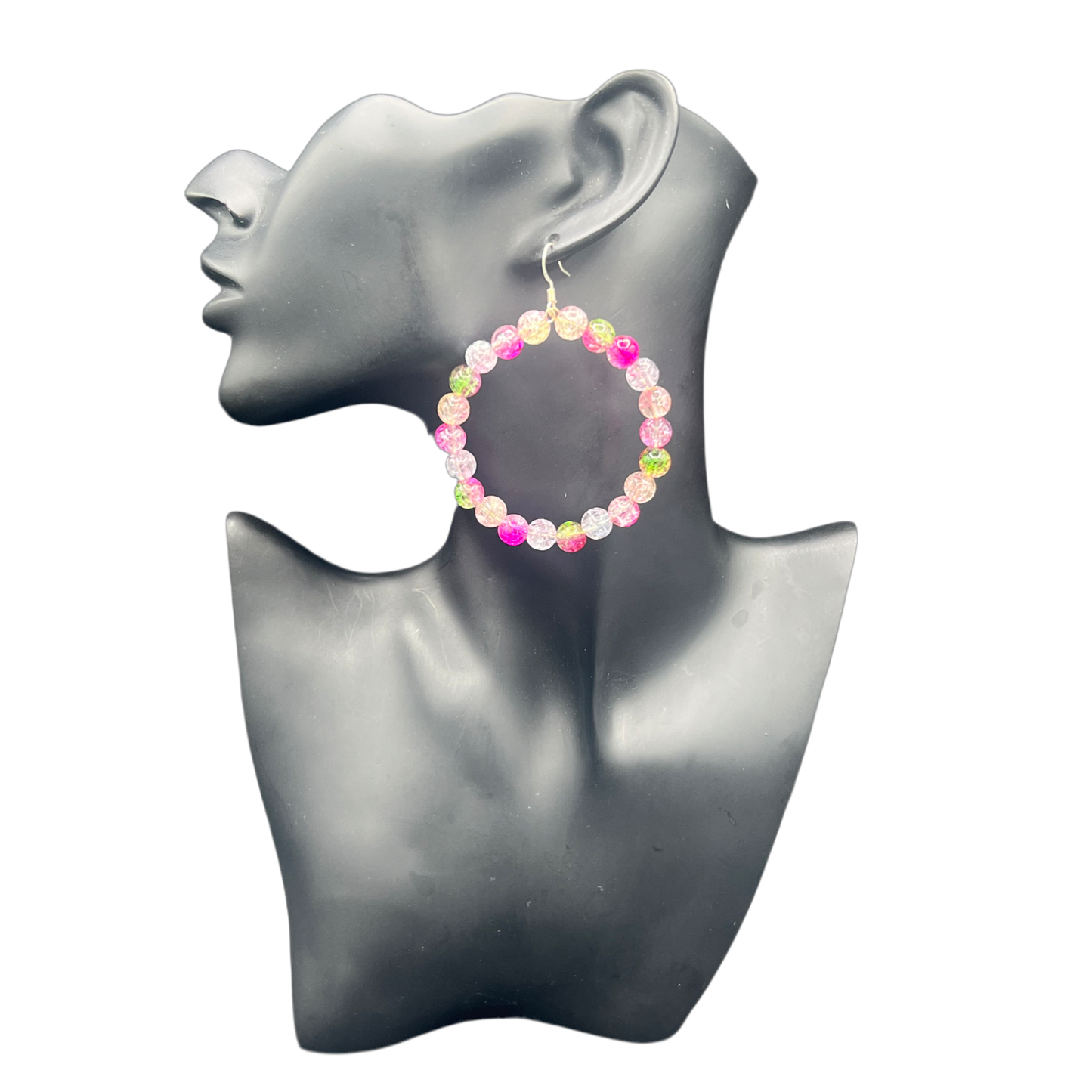Eden| Multi Colored Jumbo Hoop Earrings