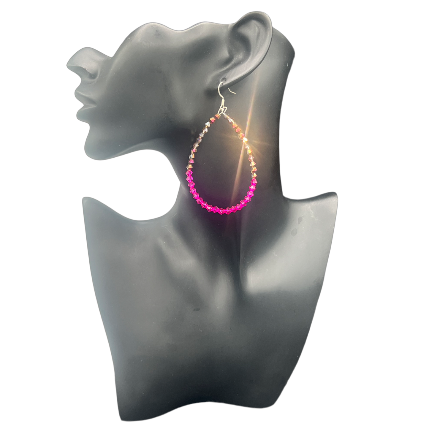 Miami| Ombré Crystal Oval Earrings