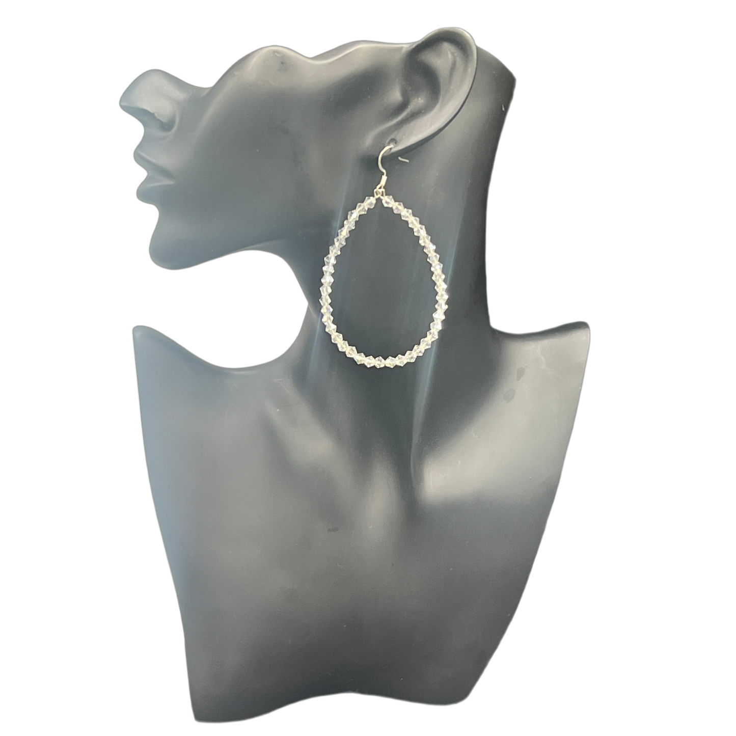 Diamond| Crystal Oval Earrings