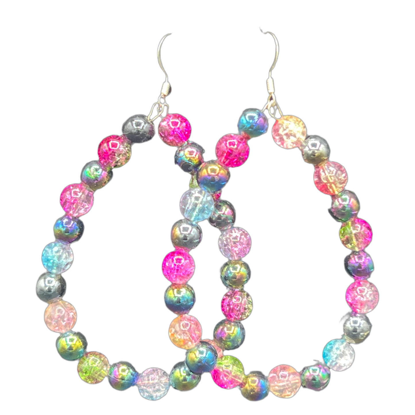 Madelyn| Multi Colored Oval Earrings