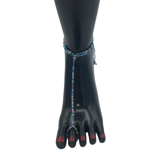Fashion Evil Eye Toe Anklet| “Tansy”
