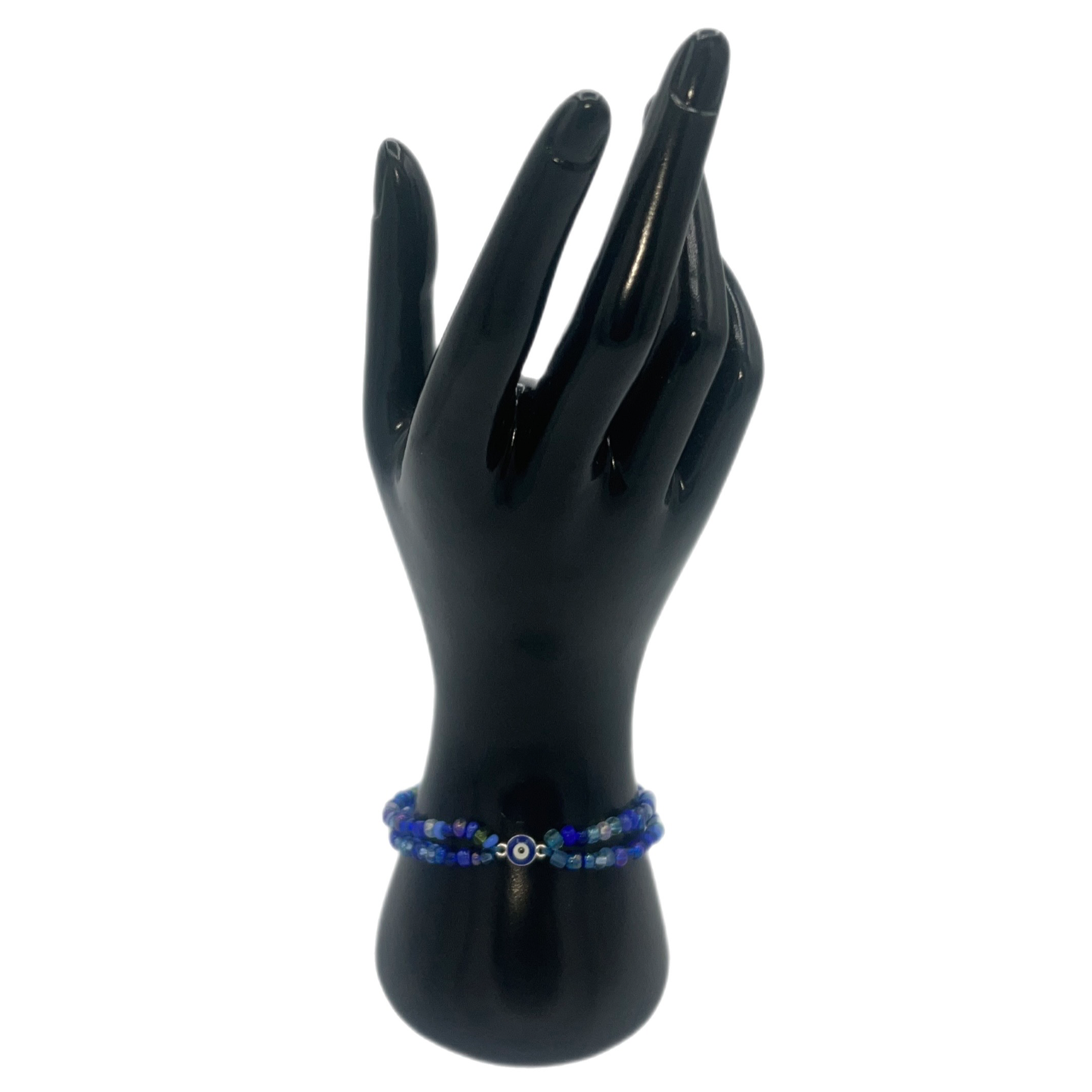 Fashion Double Stranded Evil Eye Bracelet| “Tansy”